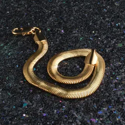 Snake Chain Link Bracelet Male Wholesale Braslet 2023 Gold Color Stainless Steel Bracelets for Men Women Punk Jewelry Gift