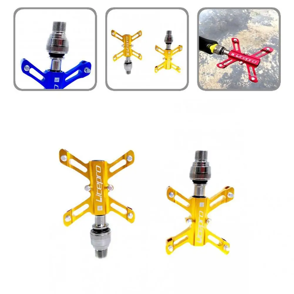 

1Pair Universal Bike Pedals Easy Installation Chromium Molybdenum Steel Clip-less Pedal for Refit Bicycle Pedal