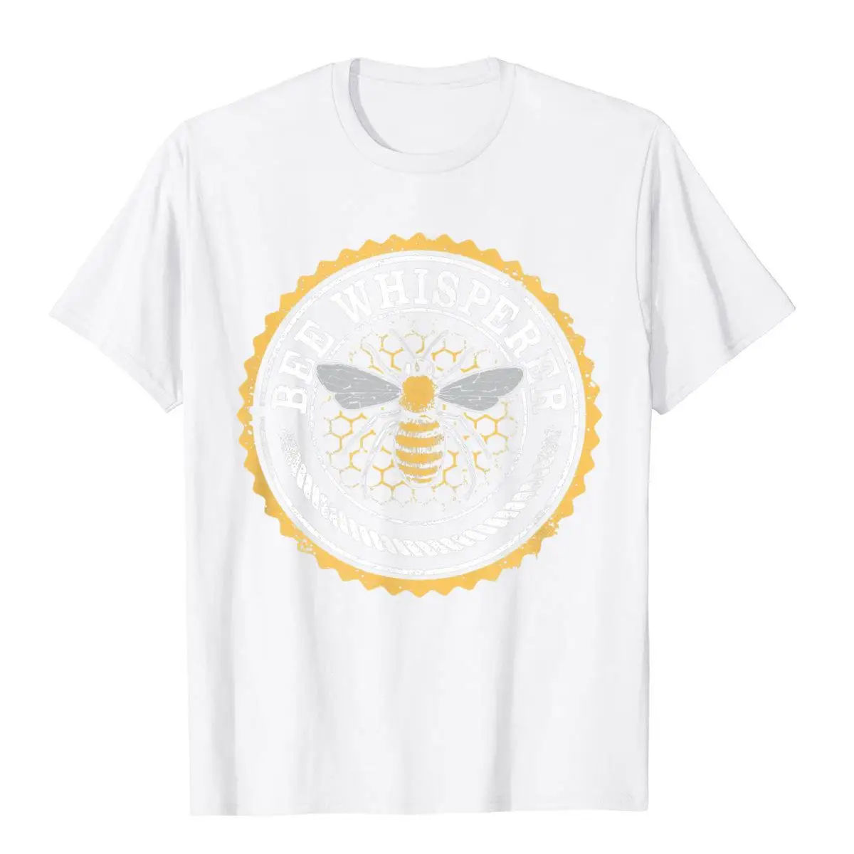 Vintage Bee Whisperer T-Shirt Beekeeper Pollen Honey Wholesale High Street Top T-Shirts Cotton Tops Shirts For Adult Fitness