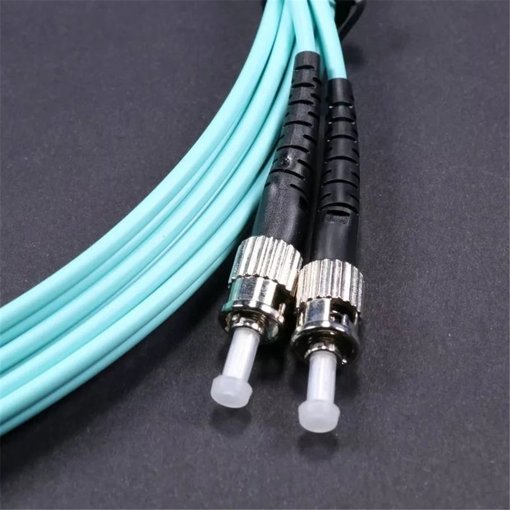 fiber optic patch cord 10pcs ST-ST 1M 2M 3M 5M 7M 10M Duplex OM3 cable ST/UPC optical fibre jumper 2.0mm 3.0mm DX free shipping