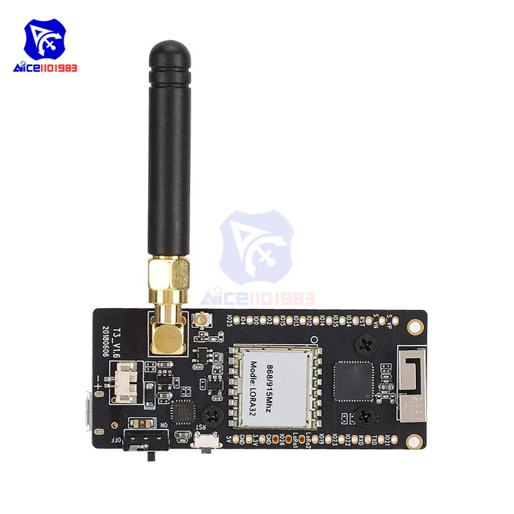 diymore LoRa32 V2.1 ESP32 0.96 Inch OLED LCD SD Card SMA Antenna IP5306 WIFI Bluetooth Module 868MHz/915MHz/433MHz for Arduino