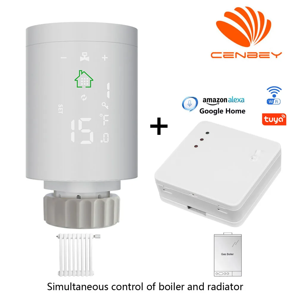 Tuya Zigbee Thermostat Zigbee For Boiler And Radiator Zigbee Radiator Valve Tuya Zigbee Trv Radiator Smart termostato wifi