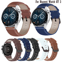 Leather 22MM Watchband For Huawei Watch GT 3 46mm Smart Wriststrap Bracelet For Huawei GT 2 46mm /gt2 pro Honor Magic Strap Belt