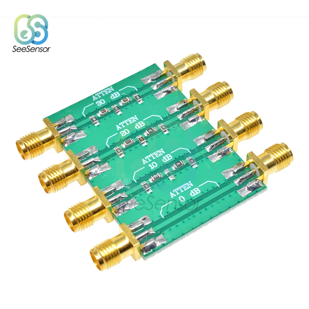 Placa de módulo de atenuador fijo de 23DBM, DC 4,0 GHz RF, cabeza doble hembra SMA, 0dB, 10dB, 20dB, 30dB
