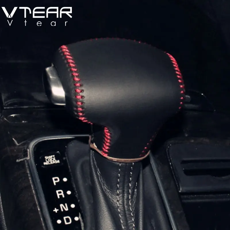 

Vtear For Kia Rio 4 X-line Gear Shift Collars Handbrake Grips cover Interior car-Styling handbrake Hand-stitched Accessories