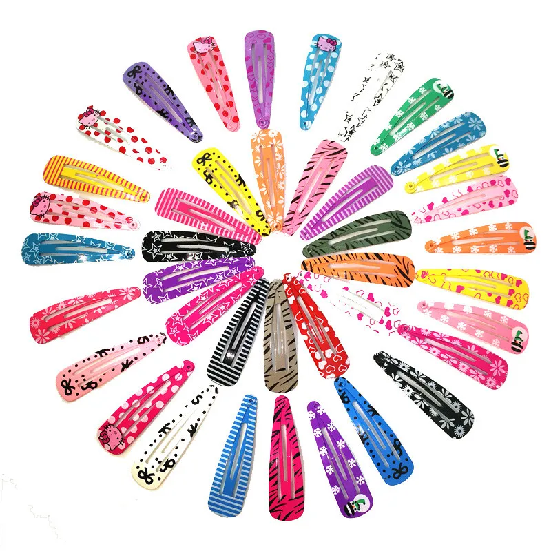 20 Stück/Set Haaraccessoires Bonbonfarben Tropfenförmige Haarspangen Prinzessinnen-Haarklammern Koreanische Haarclips Cartoon-Kopfschmuck Haarnadeln für Mädchen – Detail 9