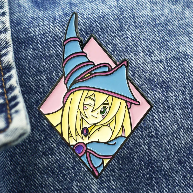 Game Dark Girl Cartoon Brooch Metal Enamel Lapel Badge Collect Denim Jacket Backpack Pin Decoration Given Friends And Fans Gifts