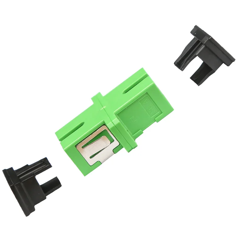 10pcs Fast Fiber Connection of Flange Coupler in Telecom SC/APC Single-mode Single-way Adapter