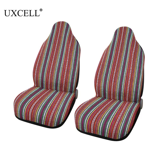 UXCELL 1 szt Uniwersalny koc Baja Pokrowiec na siedzenie Odporny na zużycie ochraniacz do samochodu ciężarowego SUV Kolorowa dekoracja siedzenia COVER