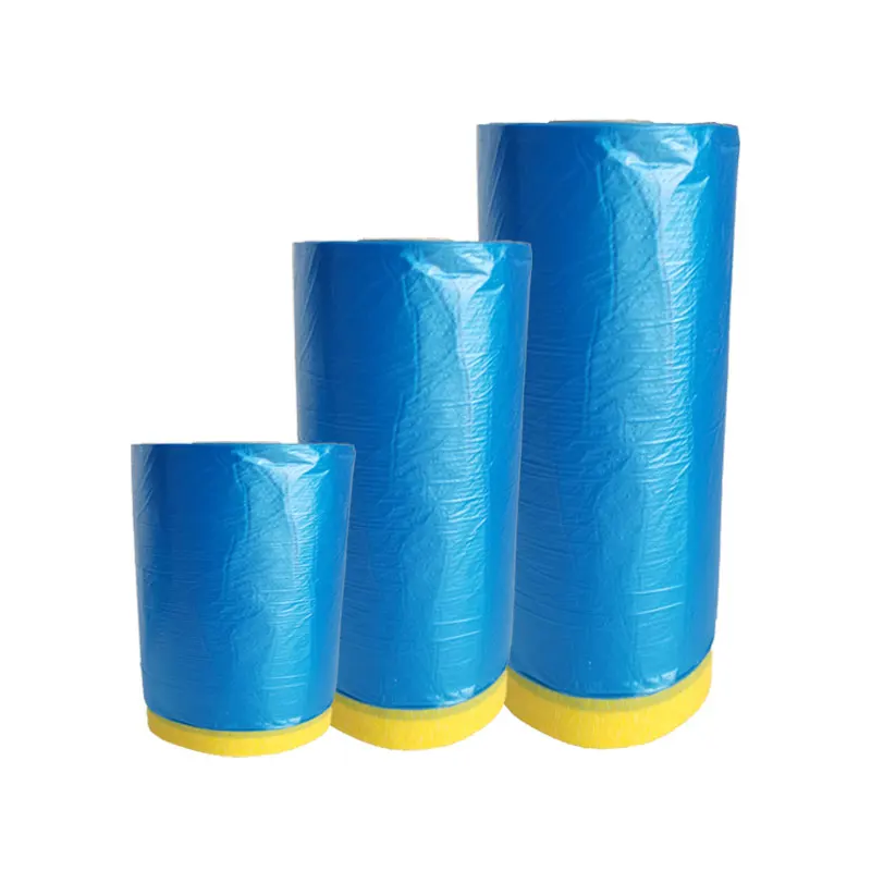 Osłona farby farba w sprayu papier maskujący plastikowe taśmy ochronne z barierą z papieru siarczanowego
