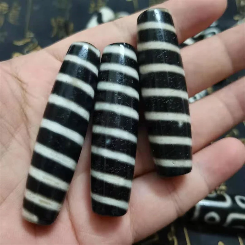 

15pcs/lot 15mm*55mm Unique Magic Power Tibetan Old Agate 9 Eyes/3 Eyes/ Tiger tooth/Strip dZi Bead Amulet High Quality