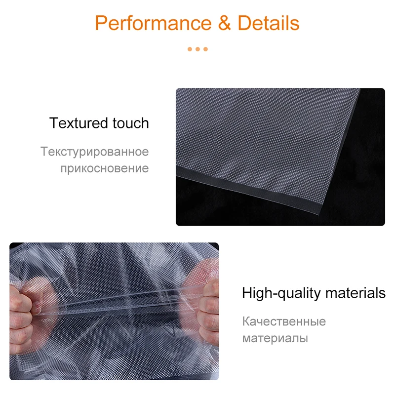 Best Rolls Vacuum Sealer Alimentare Sacchetto Di Immagazzinaggio 12 15 20 25x500CM Saran Wrap Food Sigillatore di Vuoto Imballaggio borsa Per Confezionatrice Sottovuoto Packer