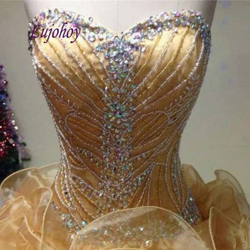 Puffy Quinceanera Jurken Baljurk Prinses Luxe Masquerade Plus Size 15 Jaar Oude Zestien Debutante Sweet 16 Prom Dress