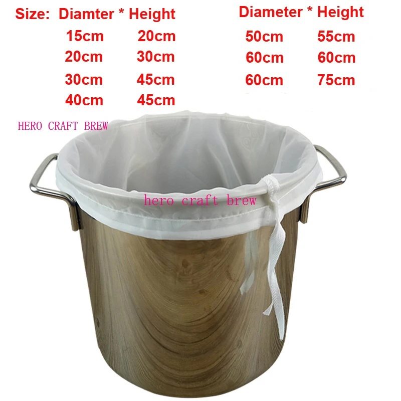 Bucket Type Brew In A Bag For All Grain Beer Brewing Filter Bag High Effective for Home Brew