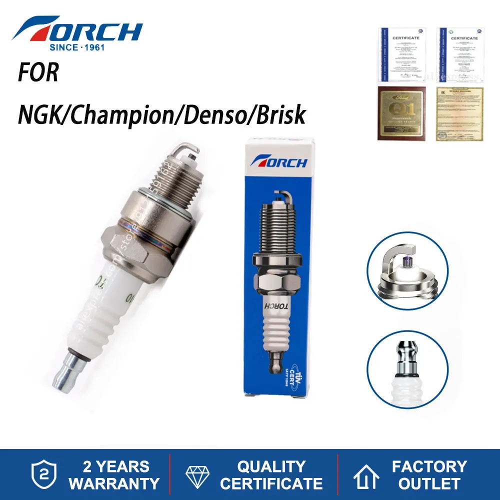 1pcs Car Candles Power Spark Plugs TORCH E7TC-10 for Candle 4838 Champion L78YC Denso W22FP-U10 Brisk N14YC High Quality