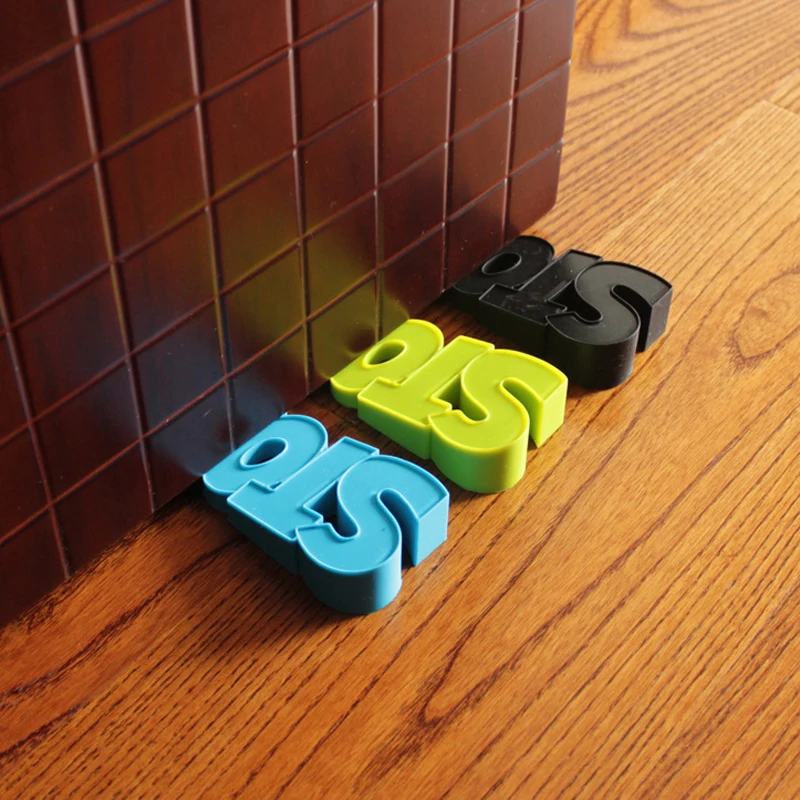 1 Pc Silicone Door Stopper Baby Safety 