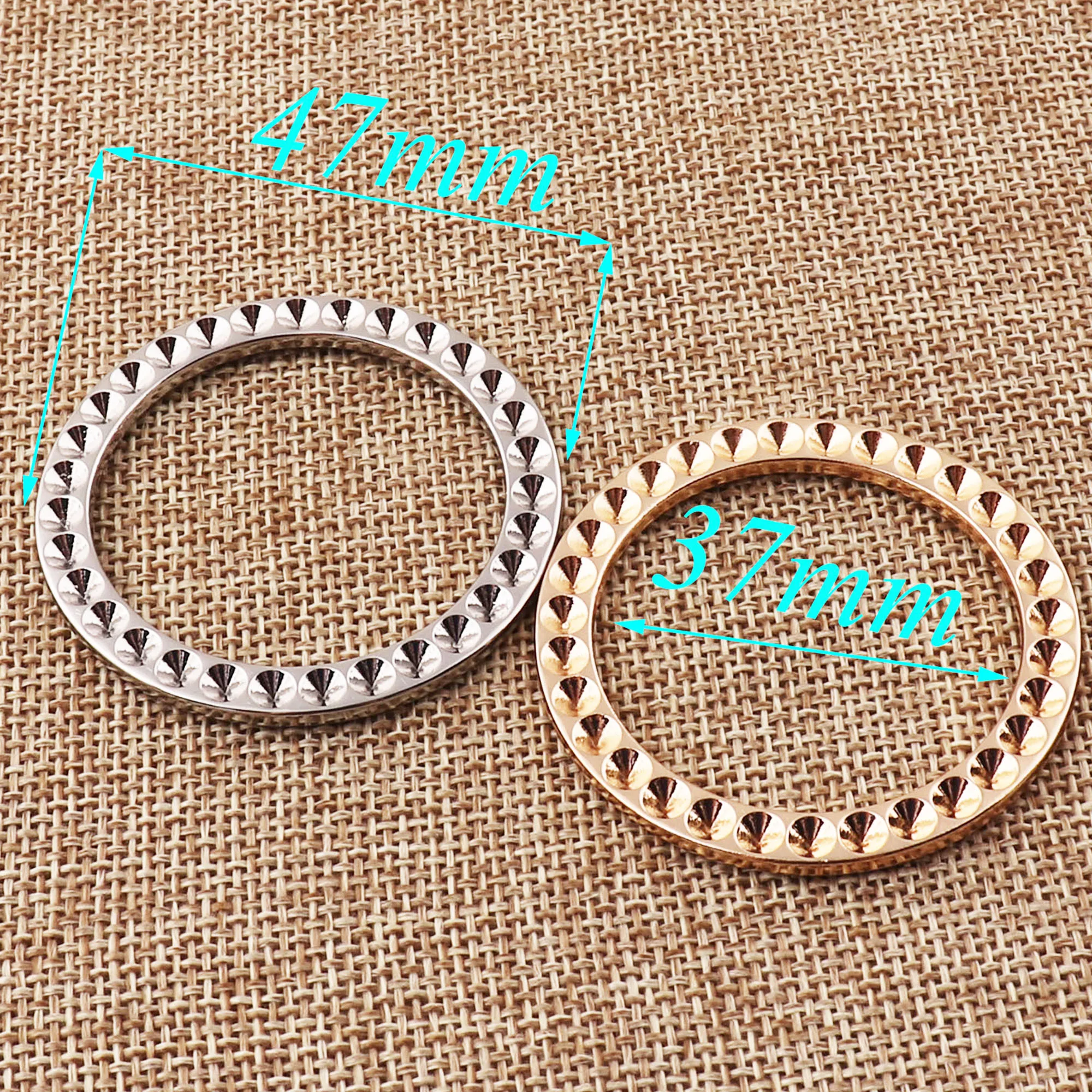 10 PCS Metal Silver/Gold O Rings Buckles 1.5