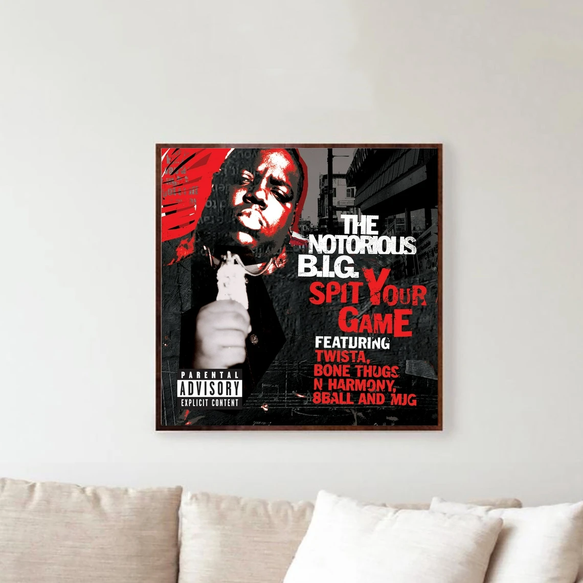 Notorious And Twista Spit Your Game Music Album Poster Canvas Print Home Decoration wall Painting (No Frame)