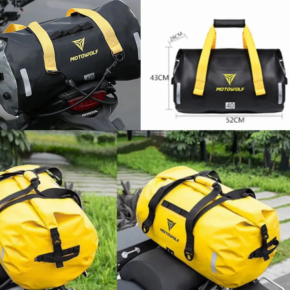 Motorcycle Waterproof Tail Bags Back Seat Bags 90L 66L Motorbike Scooter Sport Luggage Travel Rear Seat Bag Pack 40L Tank Bags