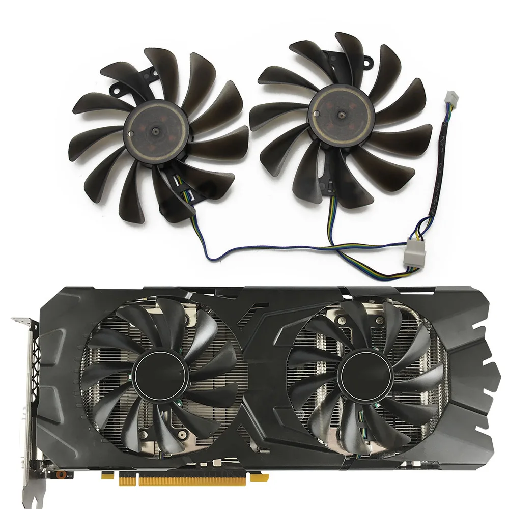 Ventiladores de refrigeración GTX1070Ti GTX1080 VGA para GALAXY KFA2 GeForce GTX 1070 1070Ti 1080 P104, 2 uds., 12V, ventilador de tarjeta gráfica de repuesto, nuevo