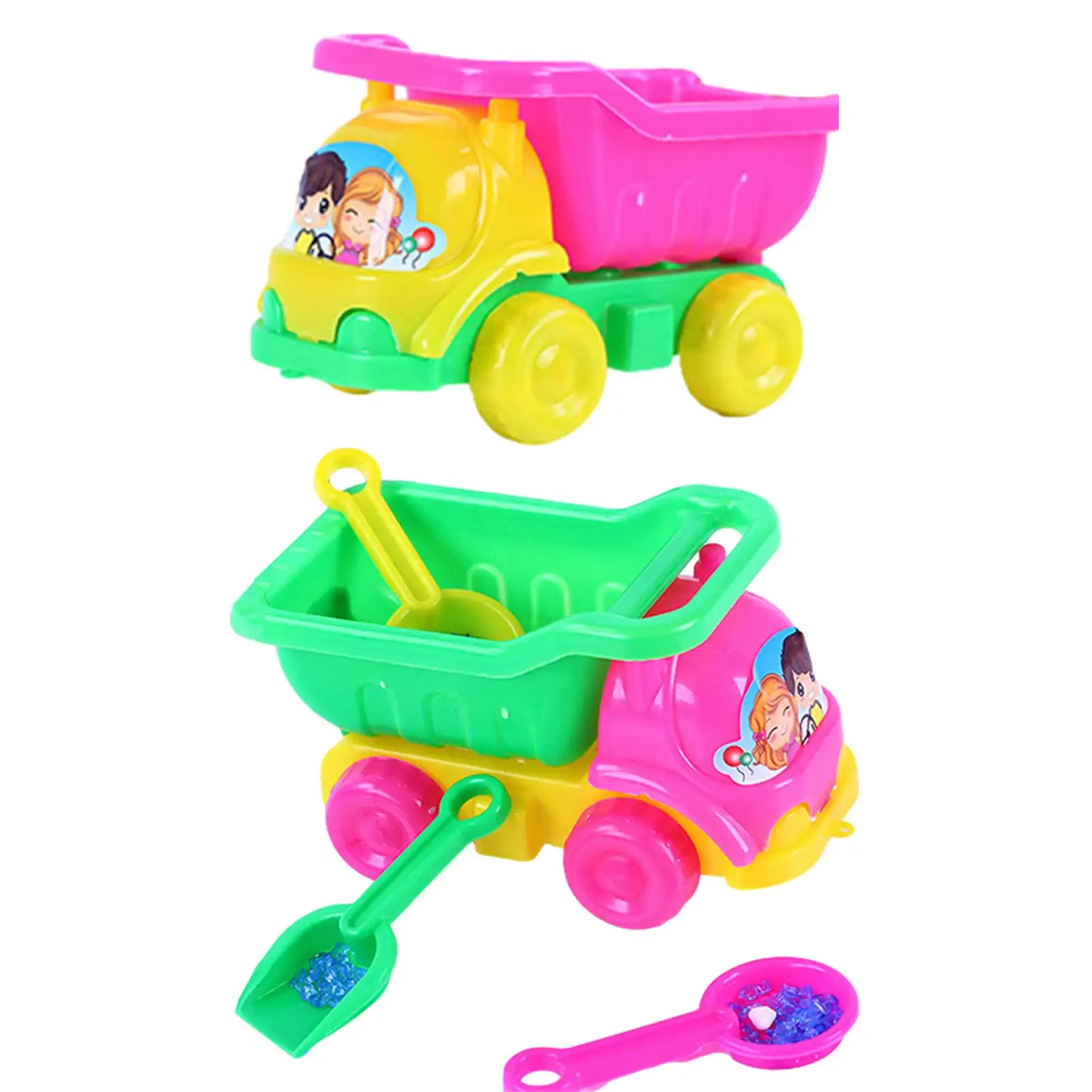 Beach Toy Dump Truck Kids Sand Toy Truck Construction Vehicle Toy Beach Toys Playset Truck Sand Shovel Set Outdoor Beach Tool