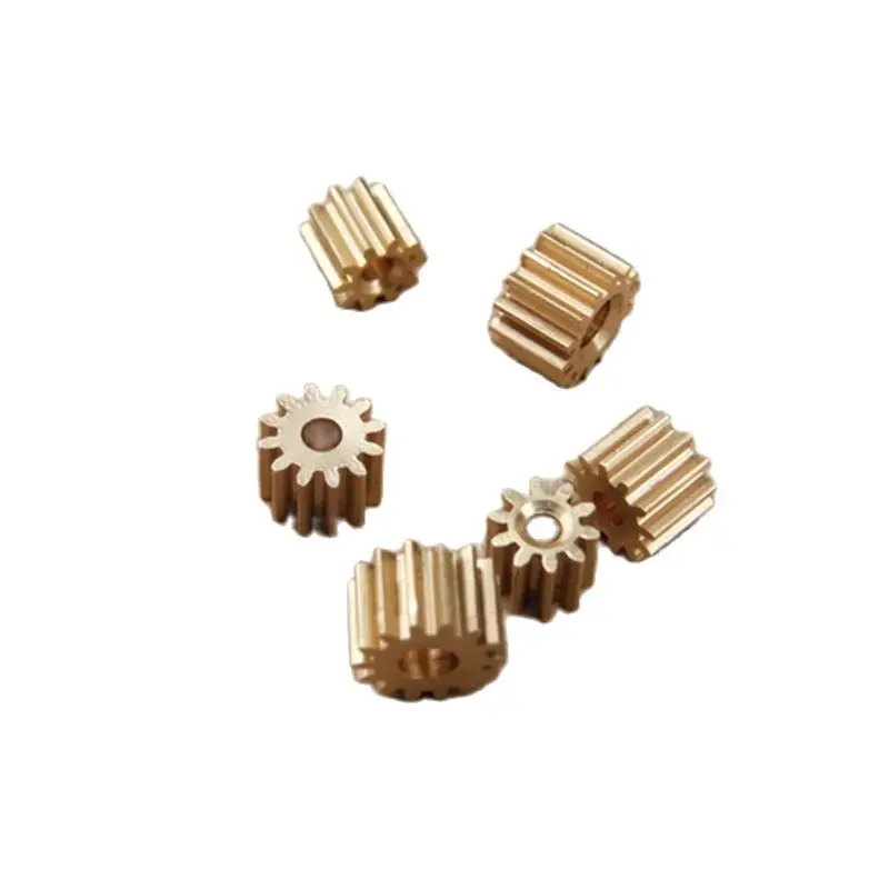 122.3A Brass Gear Pore 2.3mm Shaft ( 10 Pcs ) 12 Teeth Motor Shaft Gears DIY Toys RC Model Cars