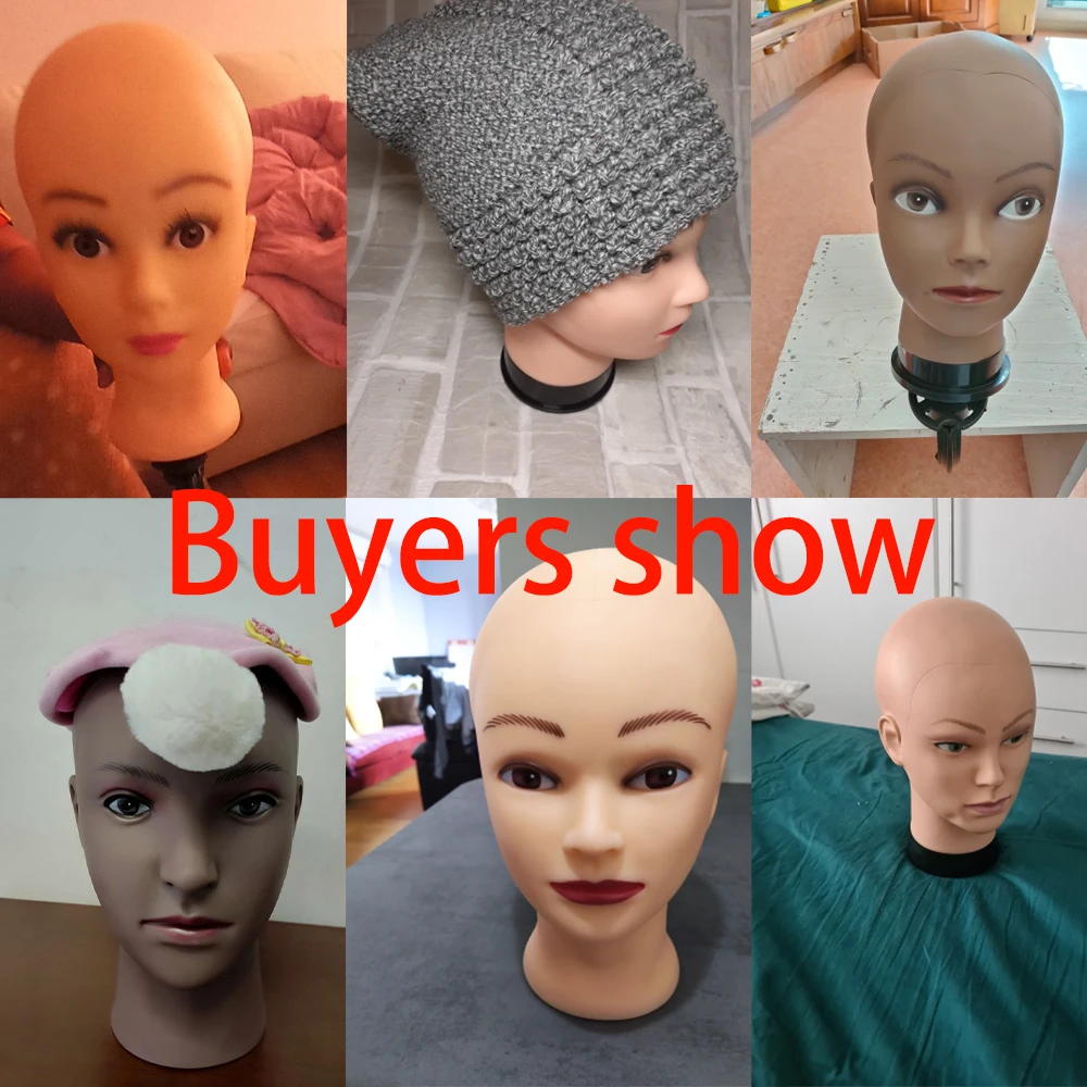 Tête de mannequin simnient blad avec trépied, tête d\'entraînement pour perruque, tête de mannequin de cosmétologie pour la pratique du maquillage,