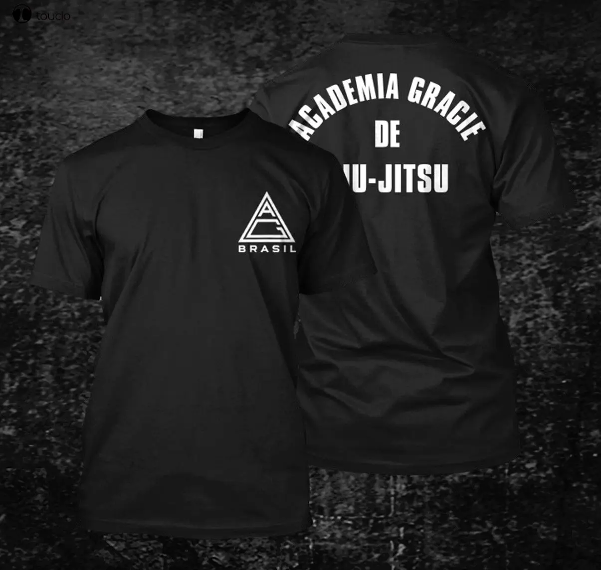 Tops Summer Cool Funny T-Shirt Academy Gracie Jiu Jitsu Brasil - Custom Men\'s T-shirt Tee Summer