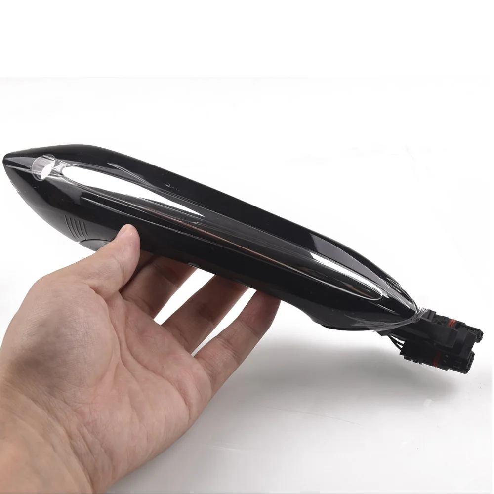 Black car Exterior Comfort Access door handle for BMW 5 7 series F01 F02 F06 F10 640d 640i 640iX 650i 650iX M6 730Ld 730Li 740Li