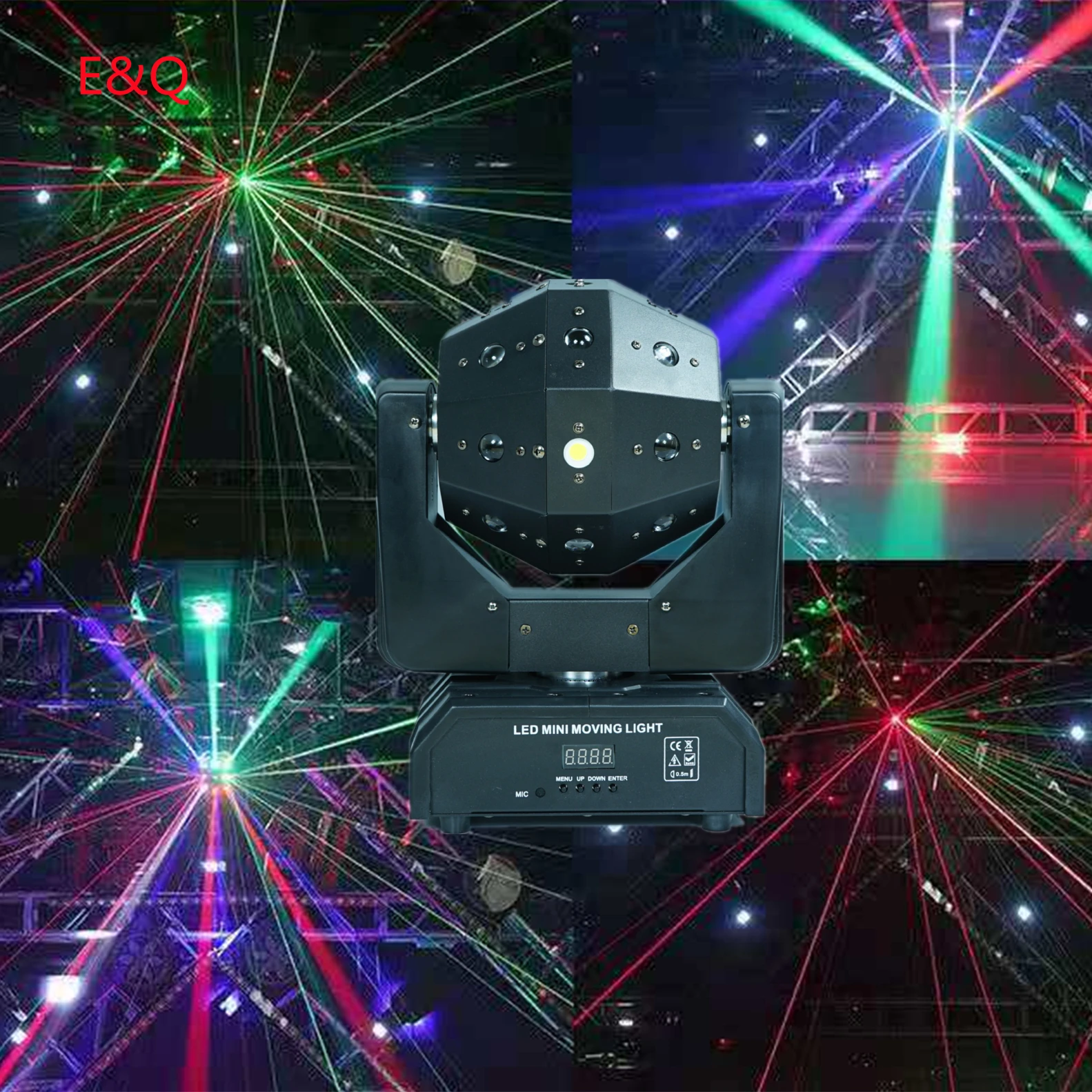 Stage light 16X3W three-in-one laser beam effect DJ DMX strobe, suitable for discos, music parties and other places