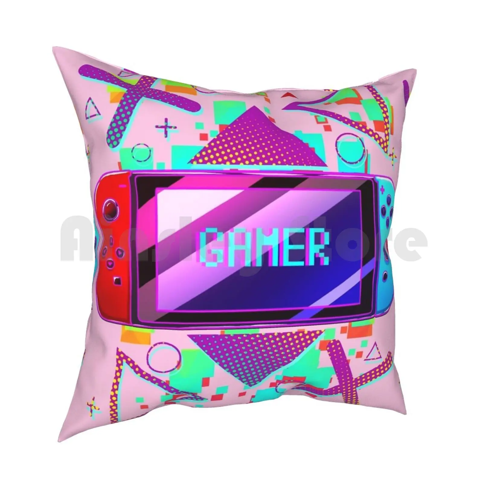 Gamer Nintendo Switch Pillow Case Printed Home Soft DIY Pillow cover Gamer Girls Game Mmo Rpg Virtual Reality Nintendo