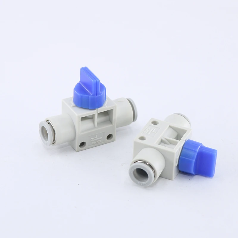 SMC white pneumatic connector VHK3 type manual valve VHK2-04-04F / 06-06F / 08-08F / 10-10F / 12-12F two-way pneumatic component