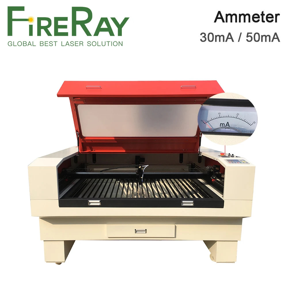 FireRay 30mA 50mA مقياس التيار الكهربائي HUA 85C1 تيار مستمر 0-30mA 0-50mA التناظرية أمبير عداد لوحة الحالي لآلة قطع النقش بالليزر CO2