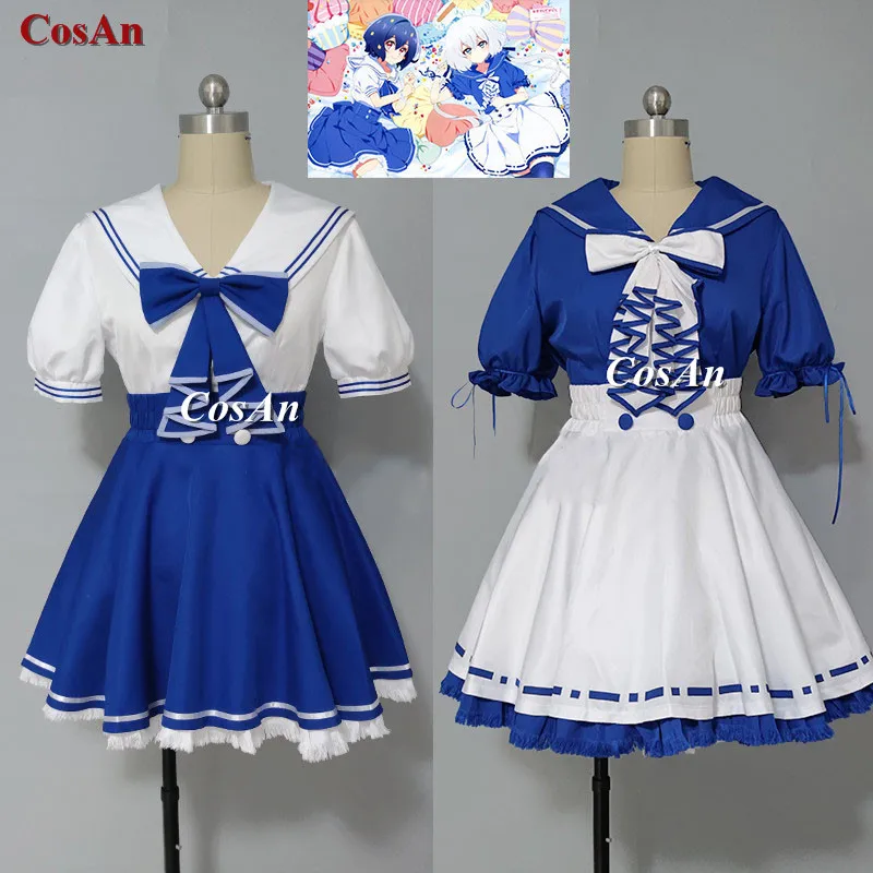 

New Anime OMBIE LAND SAGA Konno Junko/Mizuno Ai Cosplay Costume Sweet Cute JK Uniform Skirt Party Role Play Clothing Custom-Make