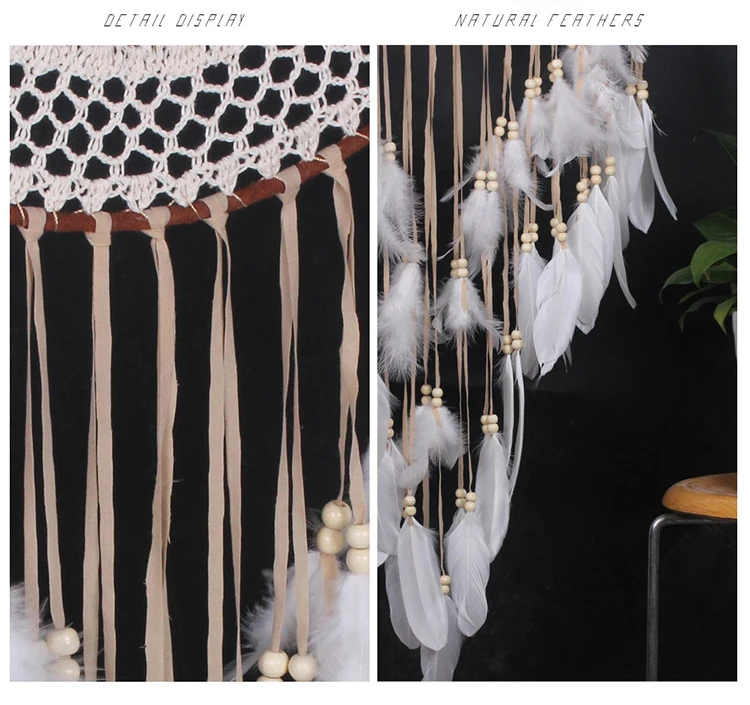 Big Dream Catcher Hanging/Light Decoration nordic Decoration Home Girls Room/Nursery/Kids Decor dreamcatcher Children Room New 5