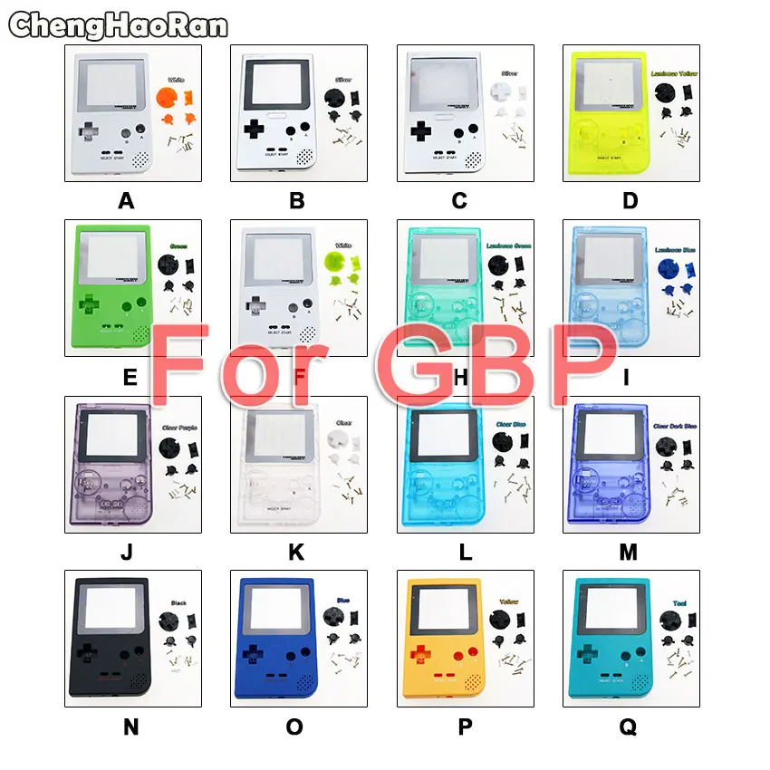 

ChengHaoRan Full Case Cover Housing Shell Replacement for GameBoy Pocket Game Console for GBP Shell Case with Buttons Kit