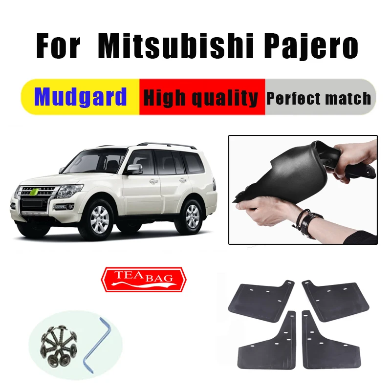 

Mud Flaps For Mitsubishi Pajero 2007-2020 Mudguards Fenders Splash Guards Car Accessories Auto Styline 4 PCS