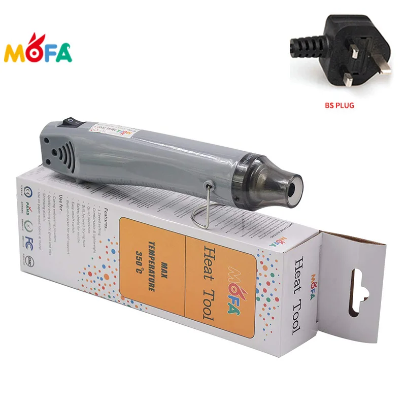 350 Mini Handheld Hot Air Gun 300W, Portable Heat Gun for DIY Craft Embossing Heat Gu