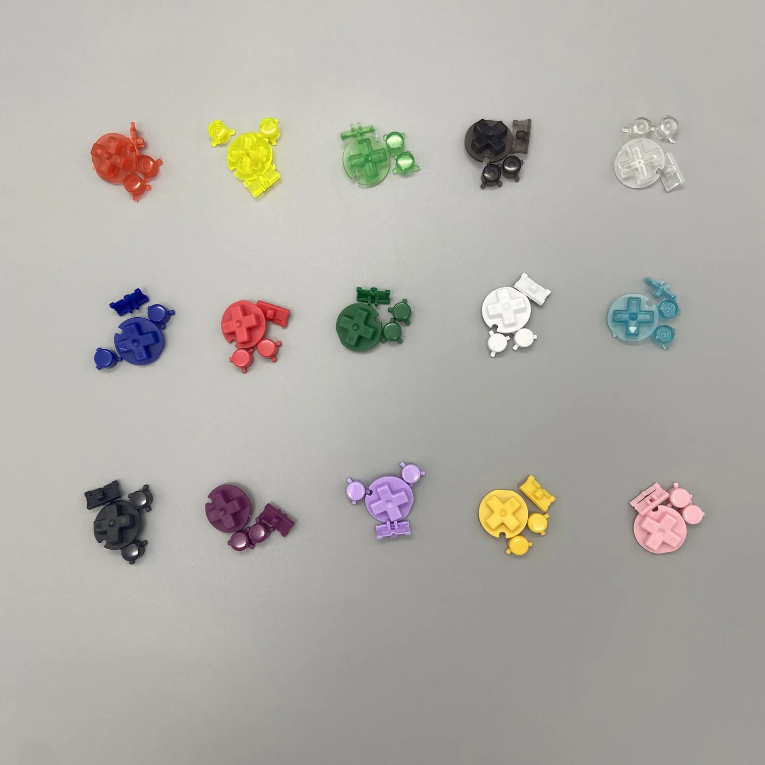 

20PCS NEW Colorful Buttons Set For Gameboy Pocket for GBP On Off Button AB Buttons D Pads Replacement