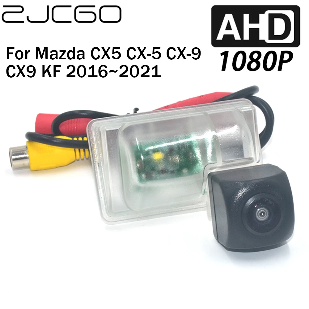 

ZJCGO Car Rear View Reverse Backup Parking AHD 1080P Camera for Mazda CX5 CX-5 CX-9 CX9 KF 2016 2017 2018 2019 2020 2021