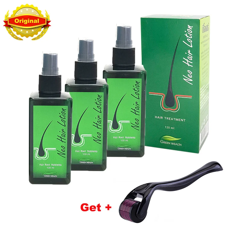 3PCS Thailand Original Neo Hair Lotion 120ml Anti Hair Loss Growth Oil For Hair Care Natural Treatment Spray Nutrient