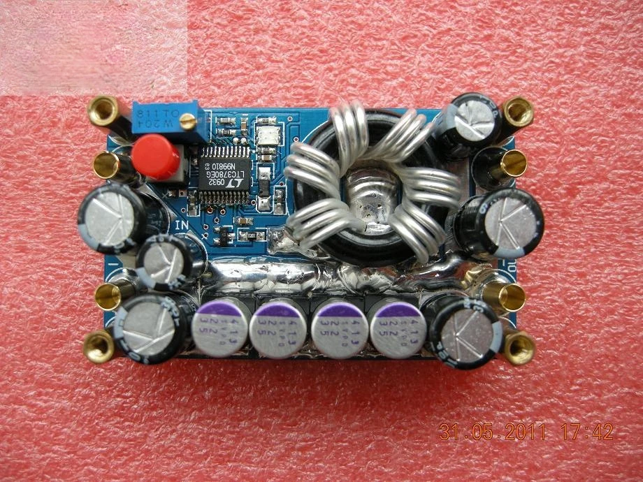 Módulo de fonte de alimentação portátil do computador do carro. 15a ltc3780 buck-boost módulo de fonte de alimentação DC-DC