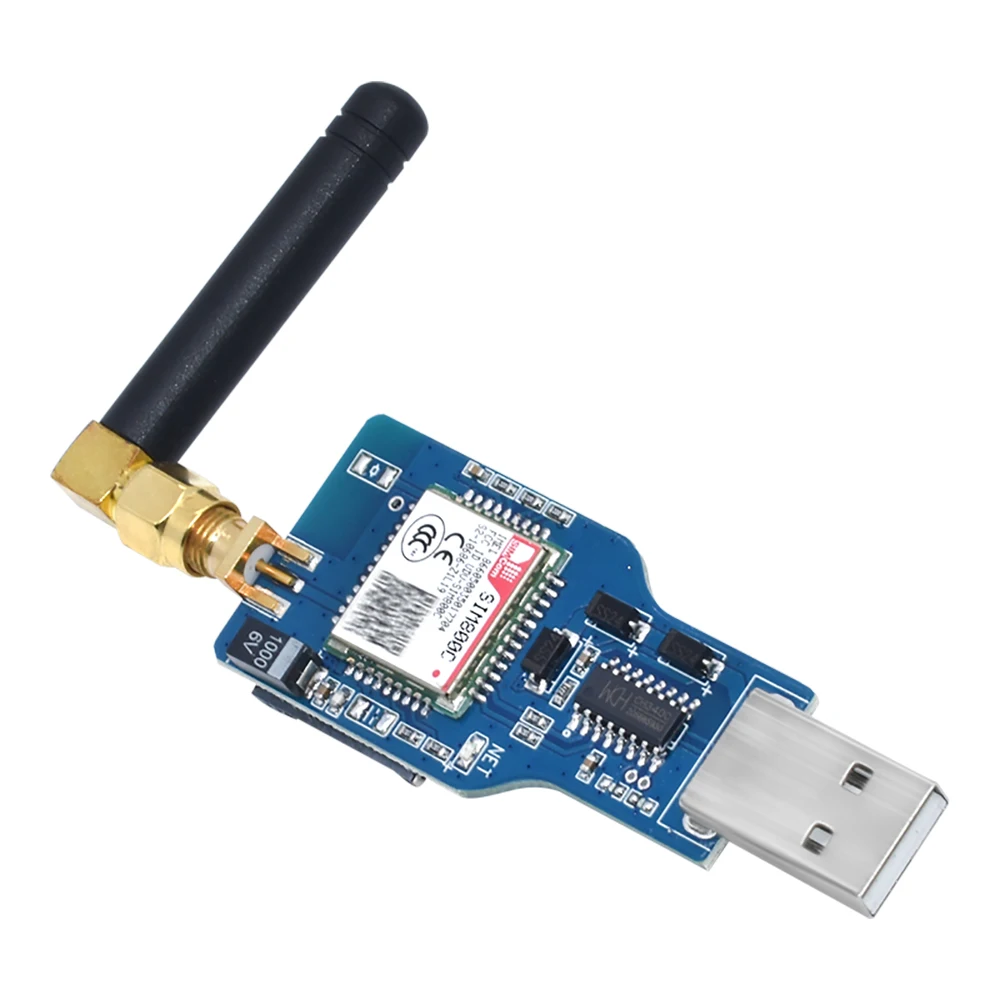 USB to GSM Module Quad-band GSM GPRS SIM800C SIM800 Module For Wireless Bluetooth Module SMS Messaging With Antenna