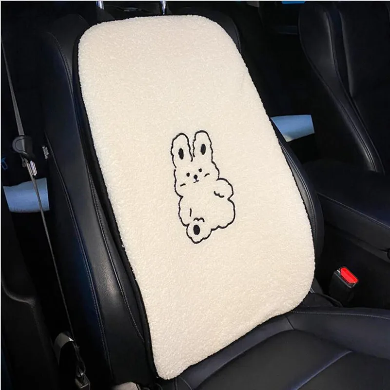 New Arrival Winter Plush Four Seasons Ins Cute Lamb Wool Seat Cover Three-piece Car Seat Cushion Universal