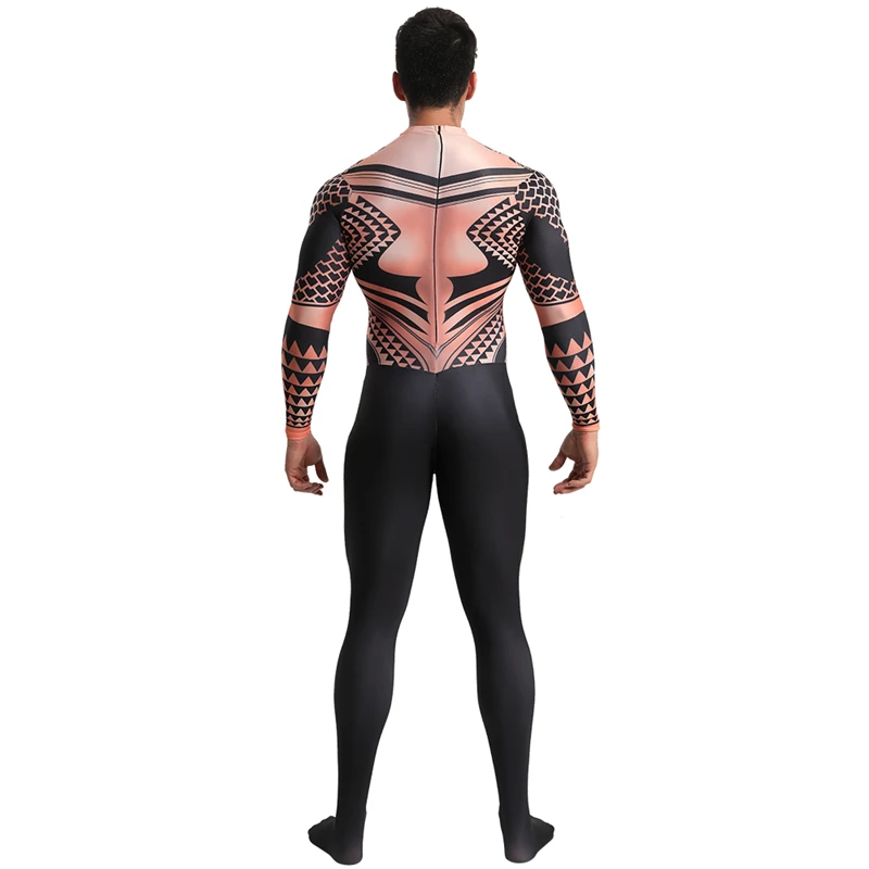 Costume de Cosplay Aquaman de luxe pour hommes, combinaison Zentai de super-héros pour Halloween, Costume de carnaval pour adultes