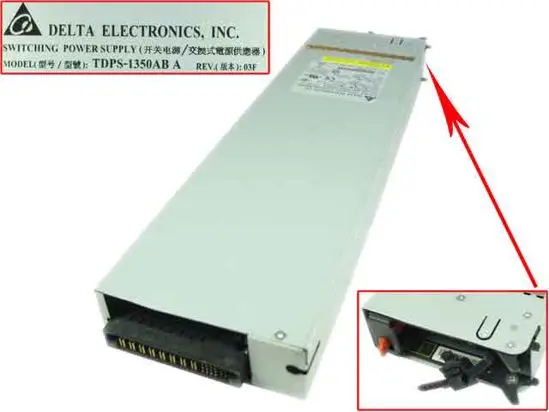 Delta Electronics TDPS-1350AB For NetApp X763-R6 FAS 6210 Server Power Supply 1300W