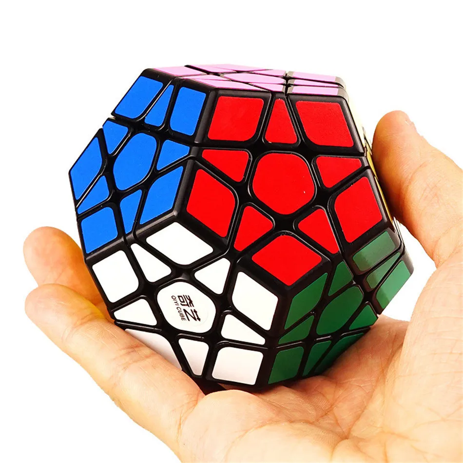 Megaminx المكعب السحري 3x3 بدون ملصقات Dodecahedron مكعبات السرعة لعبة ألغاز تويست دعابة الدماغ