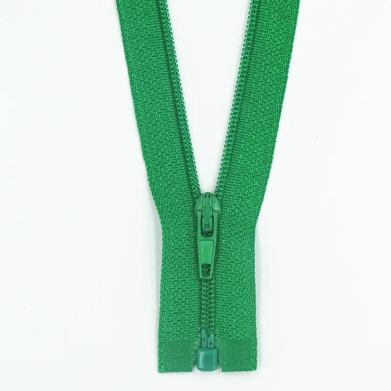 20Cm-60Cm 3# Opening Nylon Zippers Tail Resin Suitable For Clothing 100Pcs