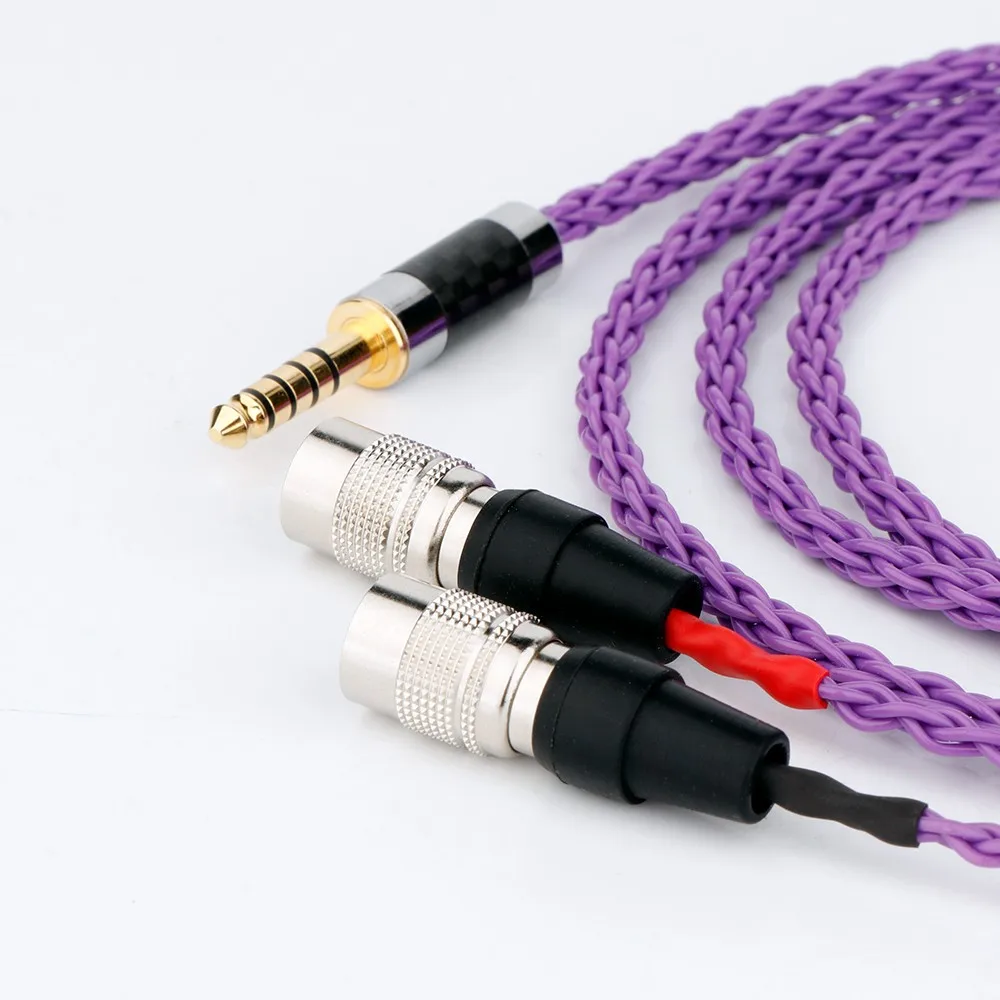 Preffair XLR متوازن 7N OCC النحاس الفضة مطلي سماعة سماعة ترقية كابل للسيد مكبرات الصوت الأثير ألفا الكلب رئيس