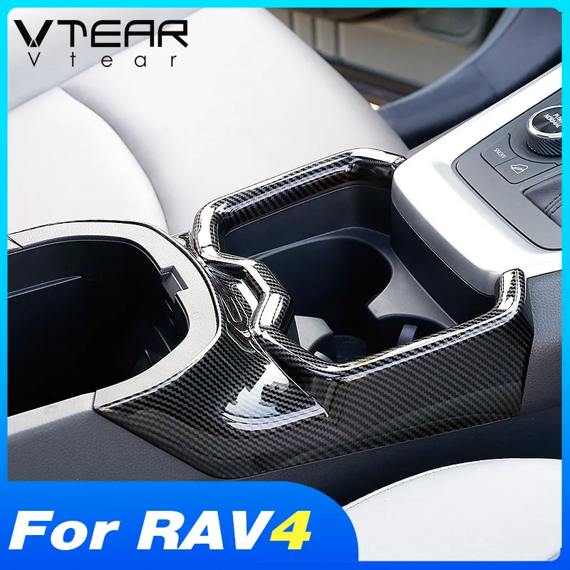 

For Toyota RAV4 xa50 2024-2019 Interior Mouldings Accessories ABS Cup Holder Center Console Panel Cover Decoration Trim Sticker